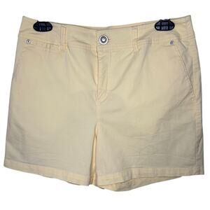 Tribal Jeans Yellow Cotton Blend Shorts Women's 4